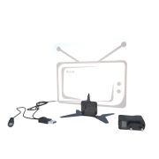 Антенна комнатная РЭМО BAS-5116-DX РЕКОРД (МВ+ДМВ, DVB-T2, 5V, 32 дБи, активная)