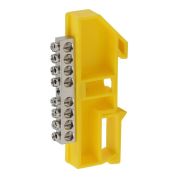 Шина PE «земля» на на DIN-изол. ШНИ-6х9-8 никелированная Д желт. NO-222-91-1 ЭРА Б0044140