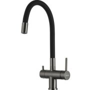 Смеситель для кухни шаровый GAPPO G4398-39 с гибким изливом 2в 1 (для фильтра воды)