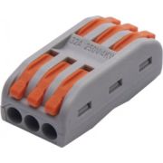 Клеммник WAGO 3*3 (0,08-4,0) с зажимом (LD222-42)