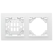 Рамка 2-м Минск EKF горизонтальная белая ERM-G-302-10