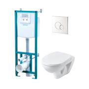 Инсталляция+Пэк Бореаль(подв.ун.с дюро сид. soft-clos, clip up, ин-ия, панель хром глянец) (Santek)