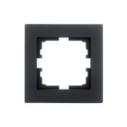 Рамка 1-местн. горизонт. VESNA черн. бархат LEZARD 742-4200-146