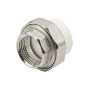 Муфта полипропиленовая разъем гайка 32х1 БЕЛАЯ