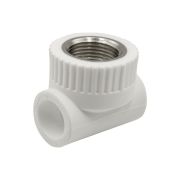 Тройник полипропиленовый комбинированный с внутренней резьбой ф 20мм х 3/4