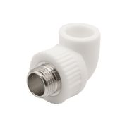 Уголок полипропиленовый комбинированный с наружней резьбой ф 20мм х 1/2