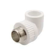 Уголок полипропиленовый комбинированный с наружней резьбой ф 25мм х 3/4