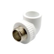 Уголок полипропиленовый комбинированный с наружней резьбой ф 32мм х 1