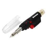 Горелка газовая с пьезоподжигом для пайки 14х3,5х2,5см с колпачком