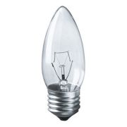 Лампа накал. 60W Е27 свеча (прозр.)