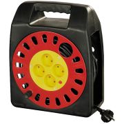 Удлинитель силовой на катушке (4 роз) 15м СВЕТОЗАР (ПВС 2х1,0) 10A 2,2кВт