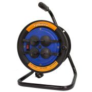 Удлинитель силовой на катушке (4 роз) 25м (ПВС 3х1) GLANZEN