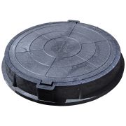 Люк канализ. полимерный 15 кН черный