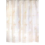 Штора для ванной 180 х 200 ZALEL (бежевый фон)