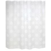 Штора для ванной 180 х 200 ZALEL (белый фон) без колец