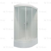 Душевая кабина 120х80 полукруг В средний поддон матовое стекло правая Риф Triton