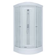 Душевая кабина 90х90 полукруг А низ поддон матовое стекло Риф Triton