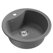 Мойкa ML-GM09 круглая, темно-серая (309), 510мм (глуб. чаши 190)
