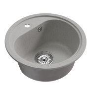 Мойкa ML-GM10 круглая, серая (310), 440мм (глуб. чаши 180)