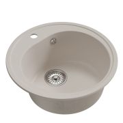 Мойкa ML-GM11 круглая, белый (331), 500мм (глуб. чаши 180)