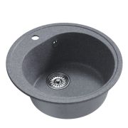 Мойкa ML-GM11 круглая, графит (342), 500мм (глуб. чаши 180)