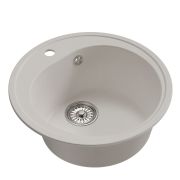 Мойкa ML-GM11 круглая, ультра-белая (341), 500мм (глуб. чаши 180)