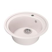 Мойкa ML-GM11 круглая, светло-розовая (311), 500мм (глуб. чаши 180)
