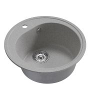 Мойкa ML-GM11 круглая, серая (310), 500мм (глуб. чаши 180)