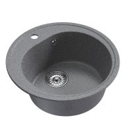 Мойкa ML-GM11 круглая, темно-серая (309), 500мм (глуб. чаши 180)