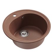 Мойкa ML-GM11 круглая, терракотовая (307), 500мм (глуб. чаши 180)