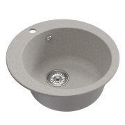 Мойкa ML-GM13 круглая, серая (310), 495мм (глуб. чаши 190)