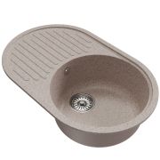 Мойка ML-GM16 овальная с крылом, песочная (302), 730*460*180мм