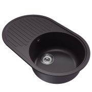 Мойка ML-GM16 овальная с крылом, шоколад (345), 730*465*180мм