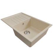 Мойка ML-GM19 с крылом, бежевая (328), 750*500*200мм