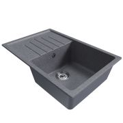 Мойка ML-GM19 с крылом, графит (342), 750*495*200мм
