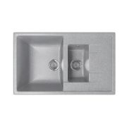 Мойка ML-GM22 двухчашевая с крылом, графит (342), 770*495*195мм