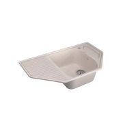 Мойка ML-GM24 угловая с крылом, песочная (302), 780*485*170мм