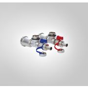 Кран шаровый 3-х проходной 1/2х3/4х1/2 латунь V&G